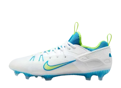 Nike Huarache 9 Elite Low Lax SE "White/Vivid Blue/Volt"