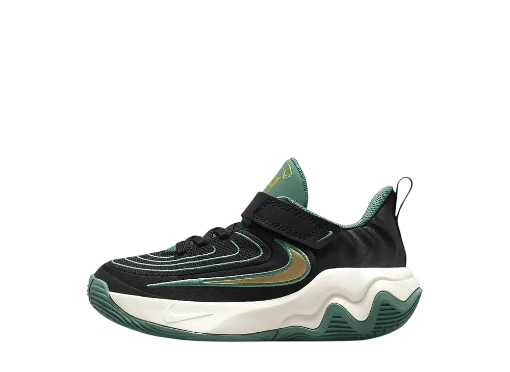 ナイキ PS ヤニス イモータリティ4 "ブラック/バイコースタル/ペールアイボリー/メタリックゴールド" (キッズ)