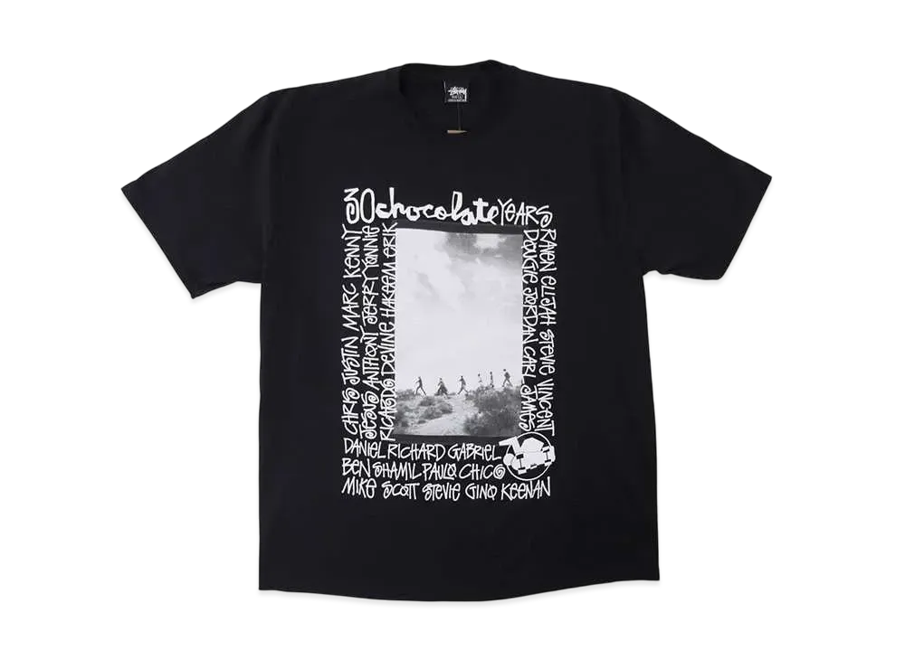 Stussy x Chocolate Skateboards 30th Anniversary Tee "Black"