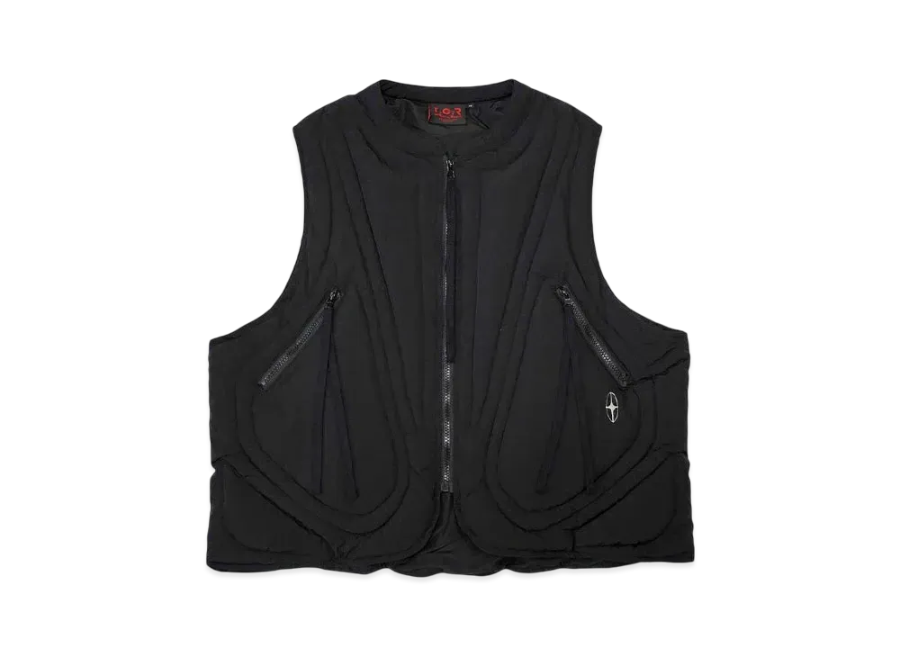 T.C.R BY TOUCHER T.C.R GRID PUFFER VEST "BLACK"