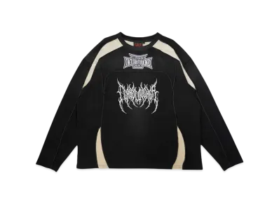 T.C.R BY TOUCHER T.C.R DARK RIDER WASHED SPLICED L/S TEE "BLACK"