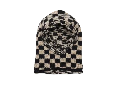 Bal CHECKERED HAND KNIT BALACLAVA "BROWN"
