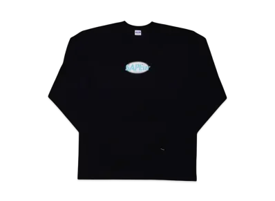 SAPEur Kids Oval Logo Long Sleeve Miint L/S Tee "Black"