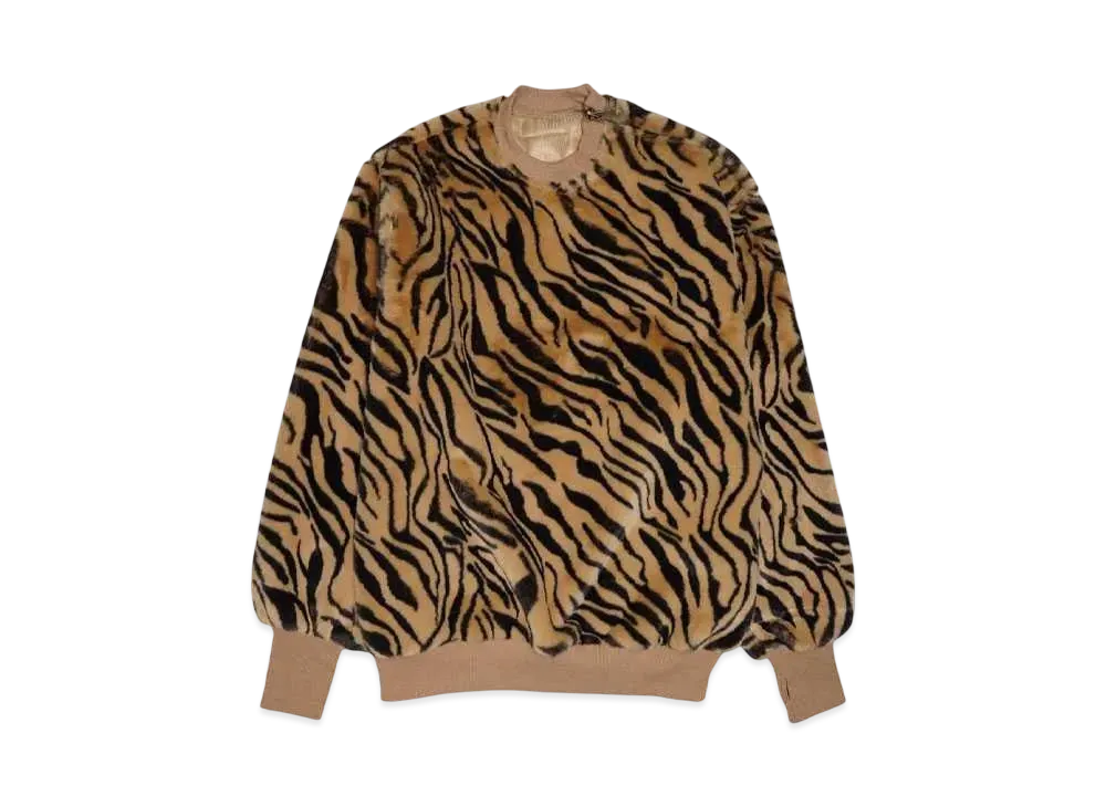 HTH animal fur sweatshirt "BROWN"