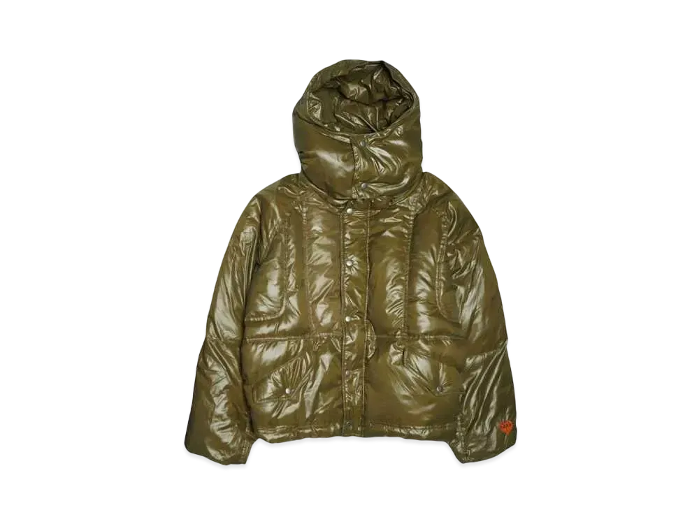 HTH two way puffy JK "KHAKI x ORANGE"