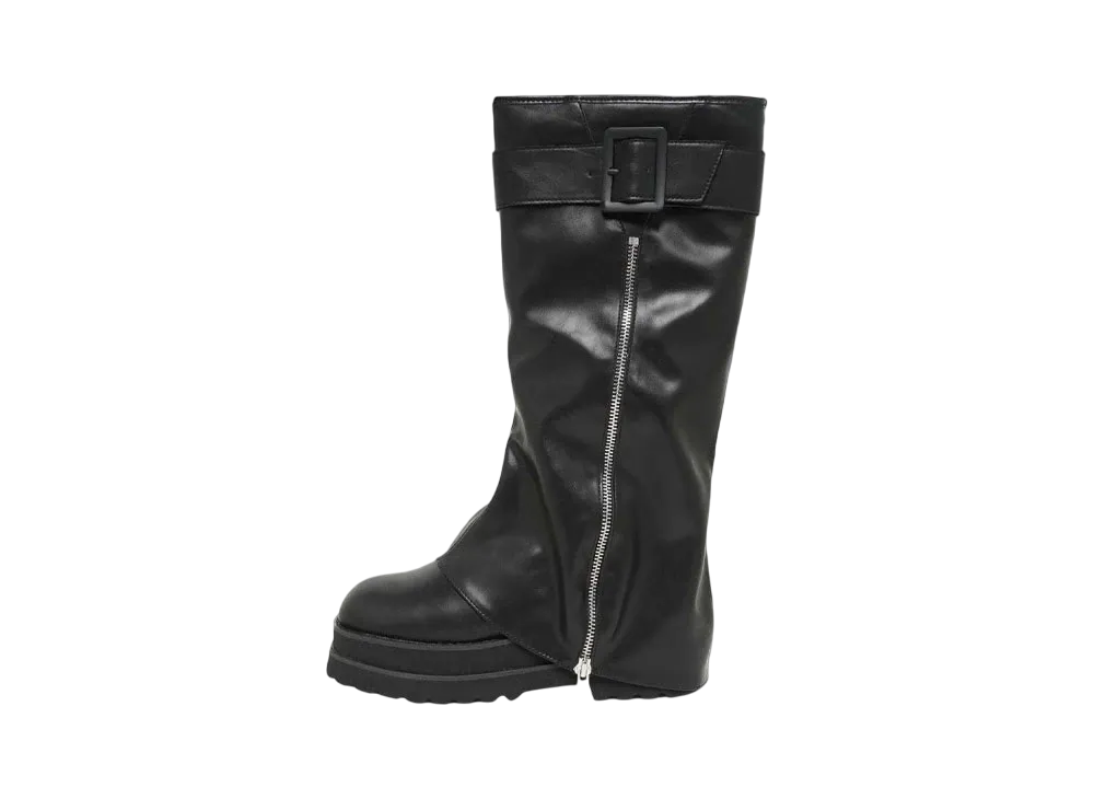 HTH cover zip boots "BLACK"