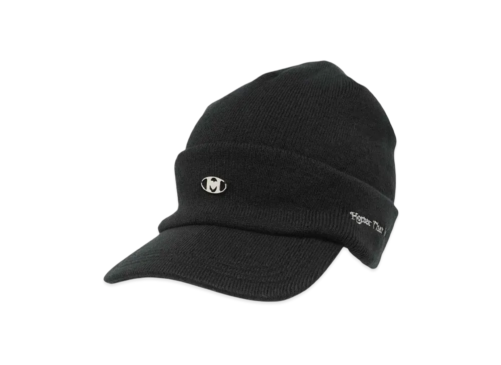 HTH H logo knit cap "BLACK"