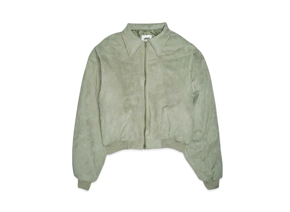 HTH faux suede blouson "KHAKI"