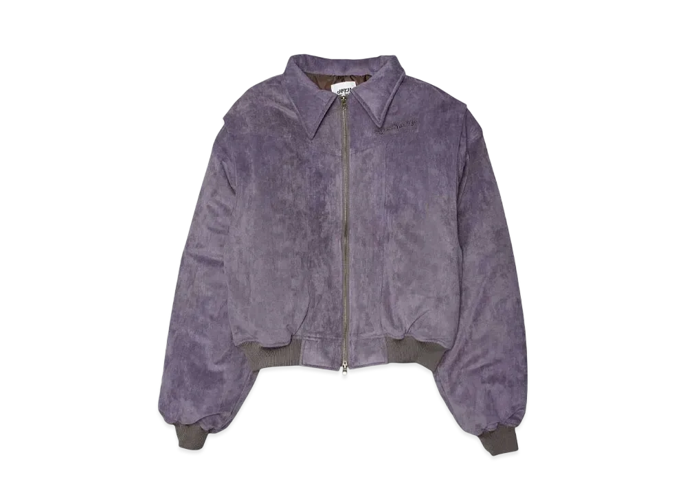 HTH faux suede blouson "GRAY"