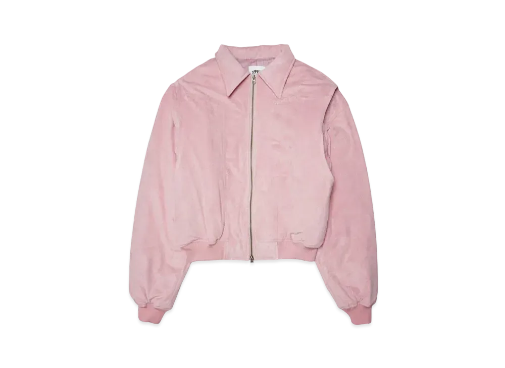 HTH faux suede blouson "PINK"