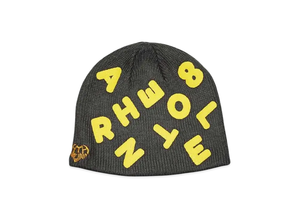 HTH random logo beanie "CHARCOAL"