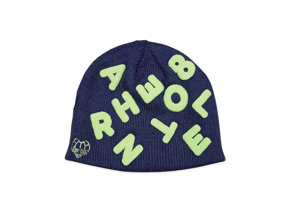 HTH random logo beanie "BLUE"