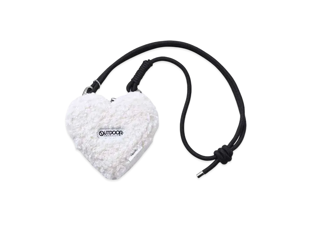 BASICKS x OUTDOOR PRODUCTS x Firsthand Mini Boa Heart Bag "Off White"