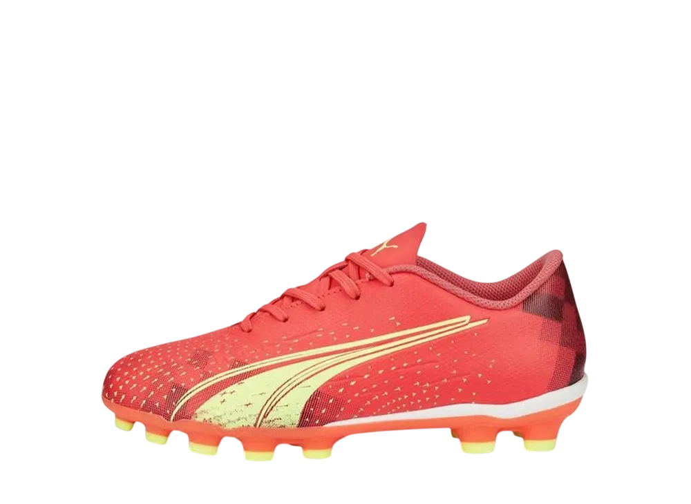 プーマ GS ウルトラ プレイ HG/AG+ ミッド "ファイアリーコーラル"