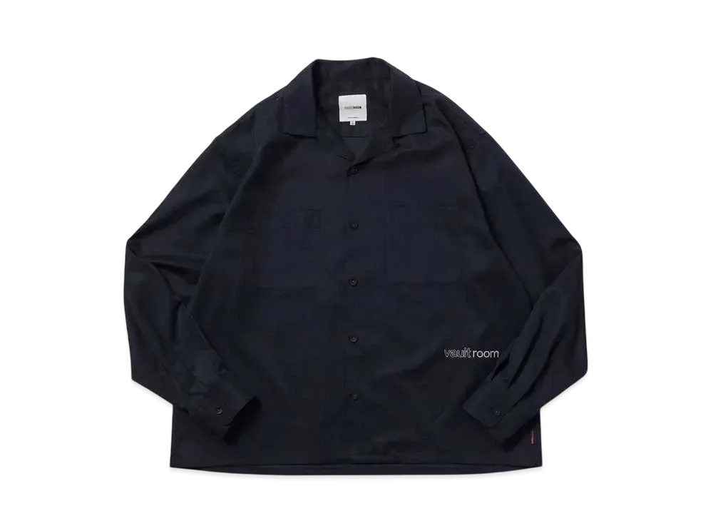 VAULTROOM Open Collar Shirt "Dark Navy"