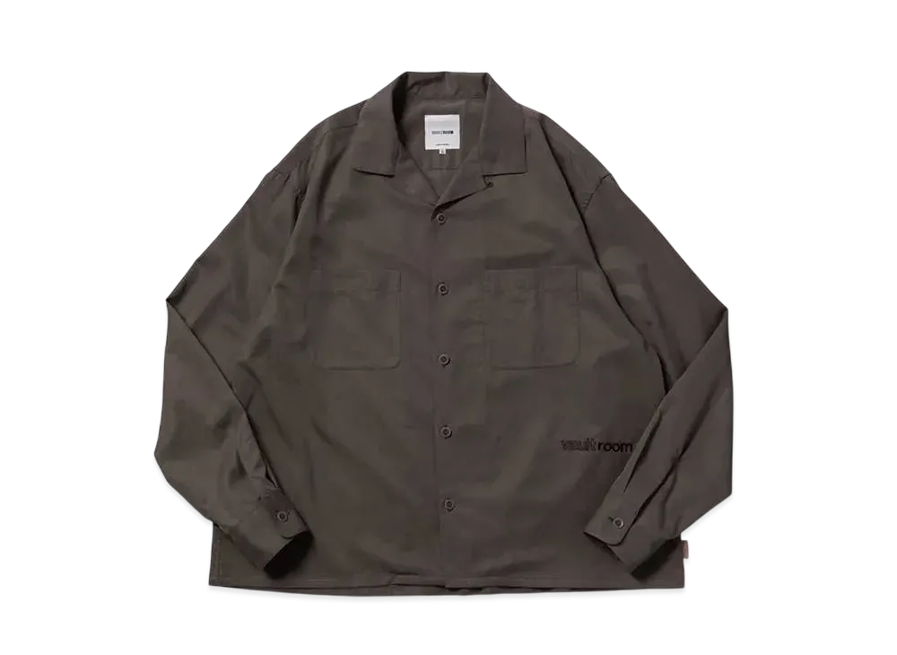 VAULTROOM Open Collar Shirt "Khaki"