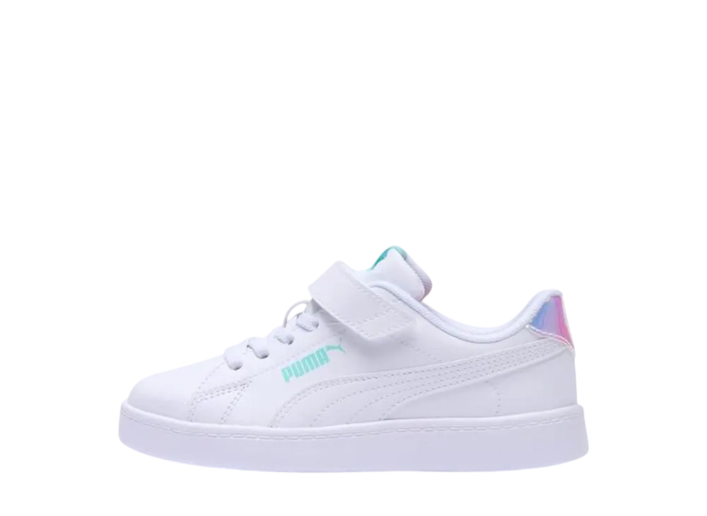 プーマ PS コートフレックス SL "ホワイト/ミント" (キッズ)