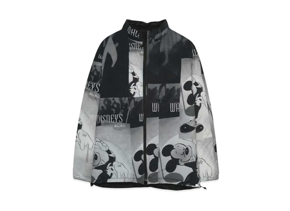DISNEY x PORTER CLASSIC V/P PC LINER NYLON COLLECTION ZIP UP JACKET /DISNEY MICKEY MOUSE "BLACK"
