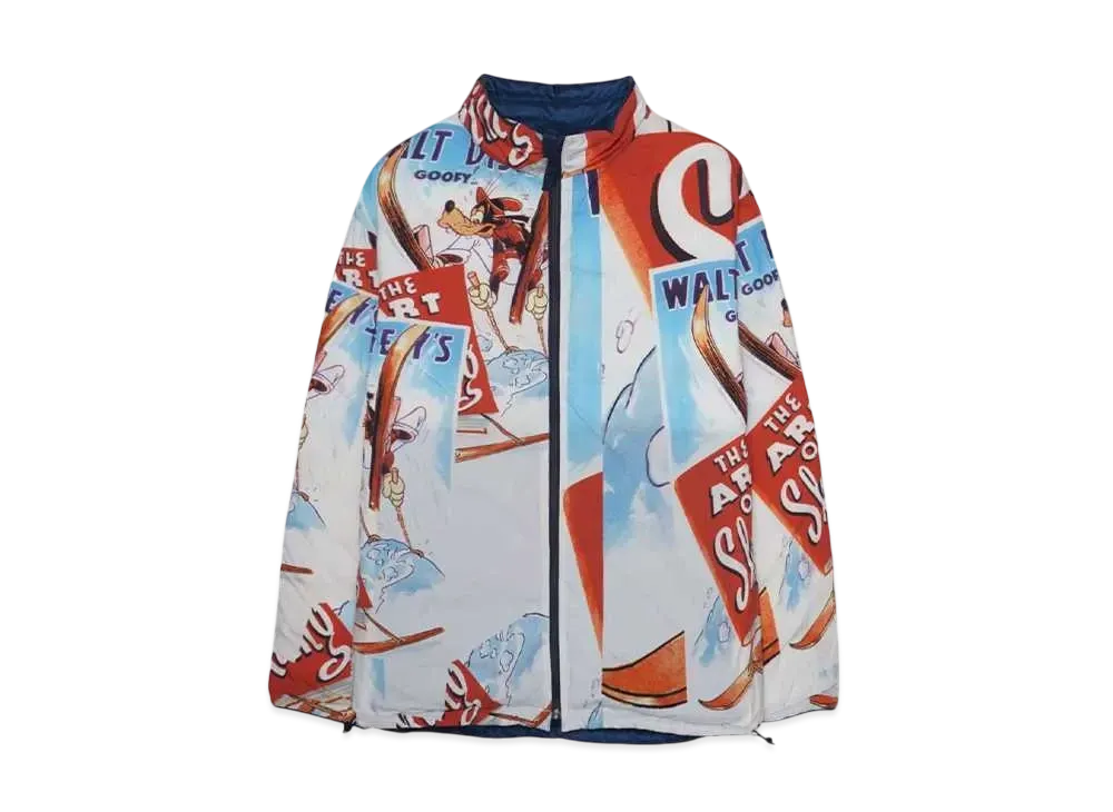 DISNEY x PORTER CLASSIC V/P PC LINER NYLON COLLECTION ZIP UP JACKET /DISNEY GOOFY "BLUE"