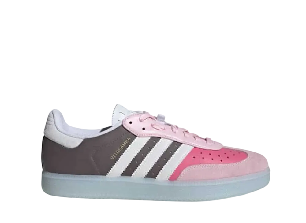 アディダス ベロサンバ レザー "チャコール/クラウドホワイト/クリアピンク"