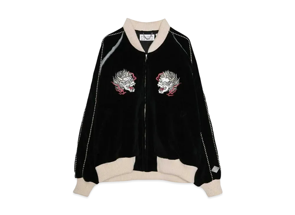 el conductorH Exclucive Embroidered Velveteen Sourvenir JKT "BLACK"