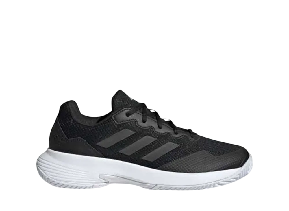 アディダス ウィメンズ ゲームコート2.0 テニス "コアブラック/シルバーメタリック"