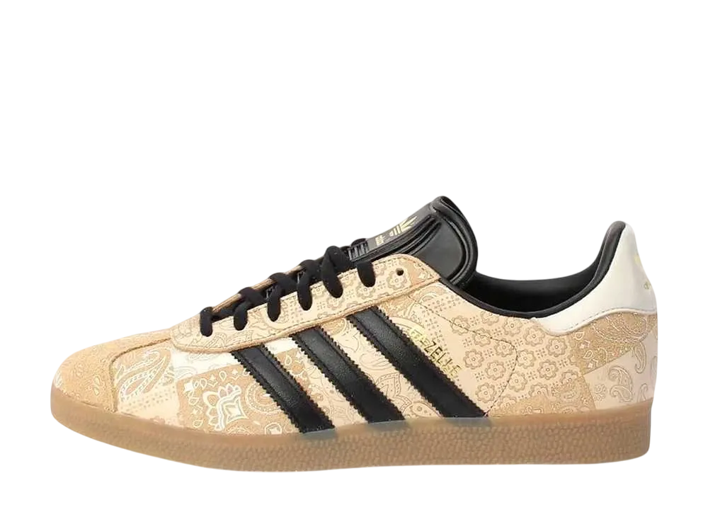 シーク × アディダスオリジナルス ガゼル ペイズリープリント "ブラウン/ブラック"