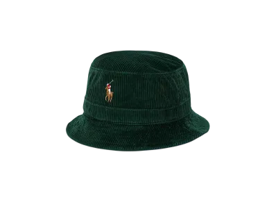 Polo Ralph Lauren Corduroy Bucket Hat "Green"