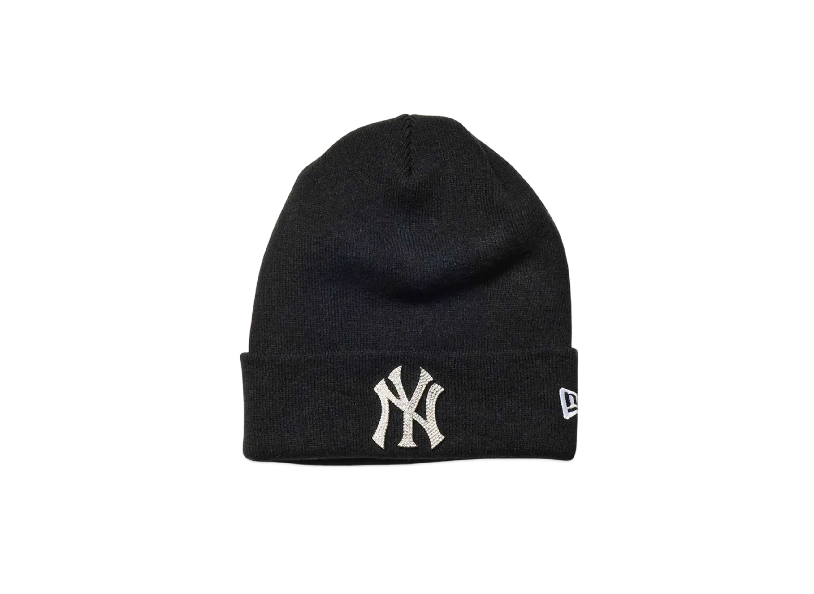 NEW ERA Basic Cuff Knit MLB Rhinestone Badge New York Yankees "Black"