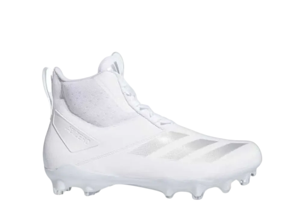 アディダス アディゼロ カオス フットボール ラインマン スパイク "クラウドホワイト/シルバーメタリック"