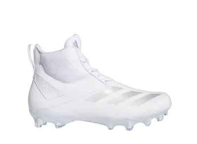 adidas Adizero Chaos Football Lineman Cleats "Cloud White/Silver Metallic"