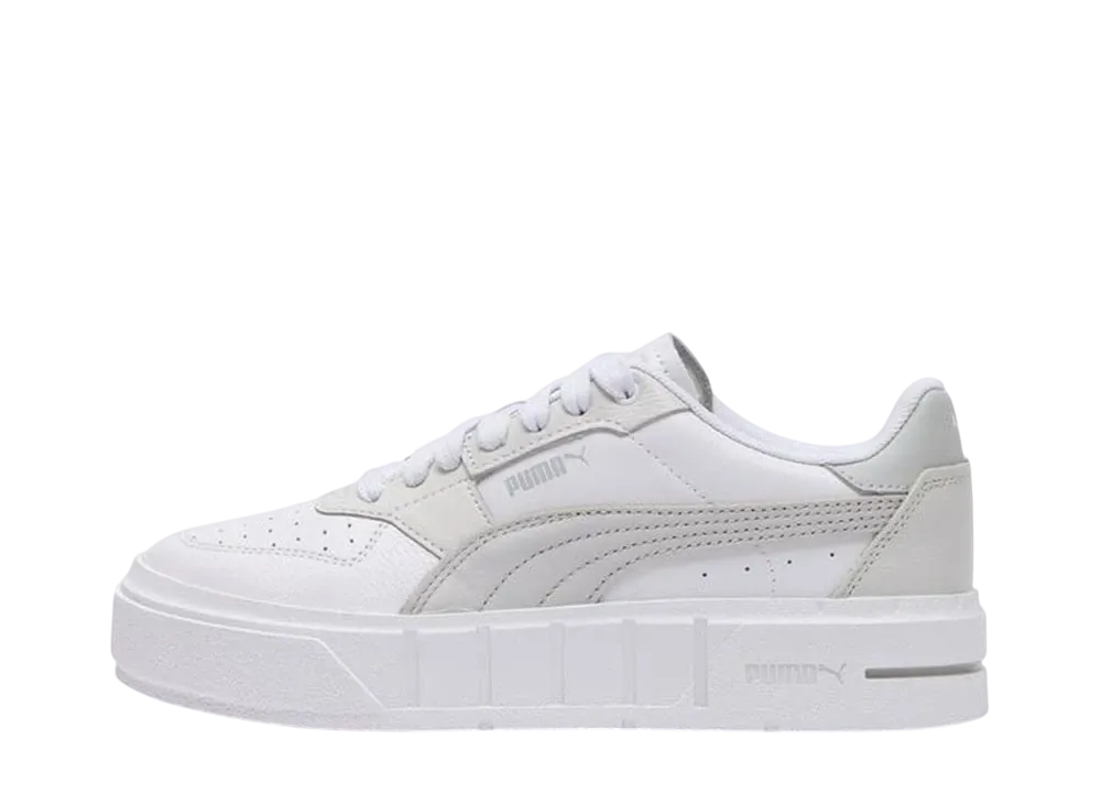 プーマ ウィメンズ カリ コート レザー "ホワイト/グレー"