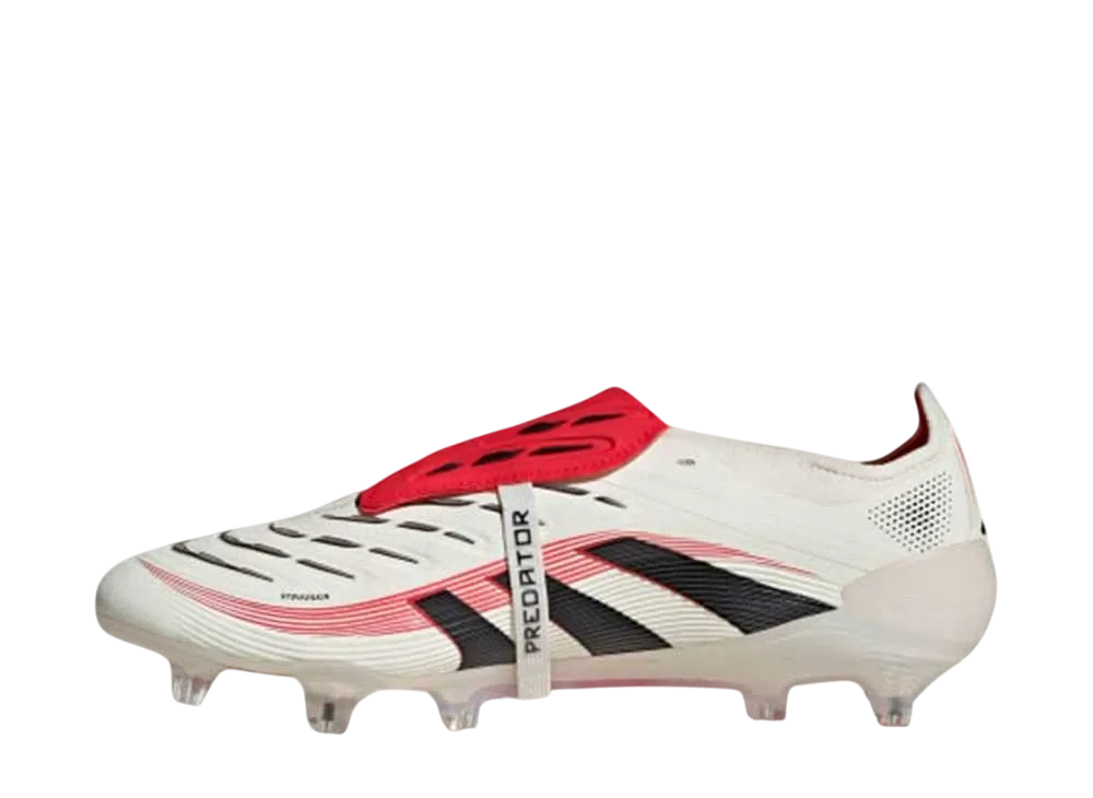 アディダス プレデター エリート フォールドオーバー タン ファームグラウンド スパイク "オフホワイト/コアブラック/ピュアルビー"