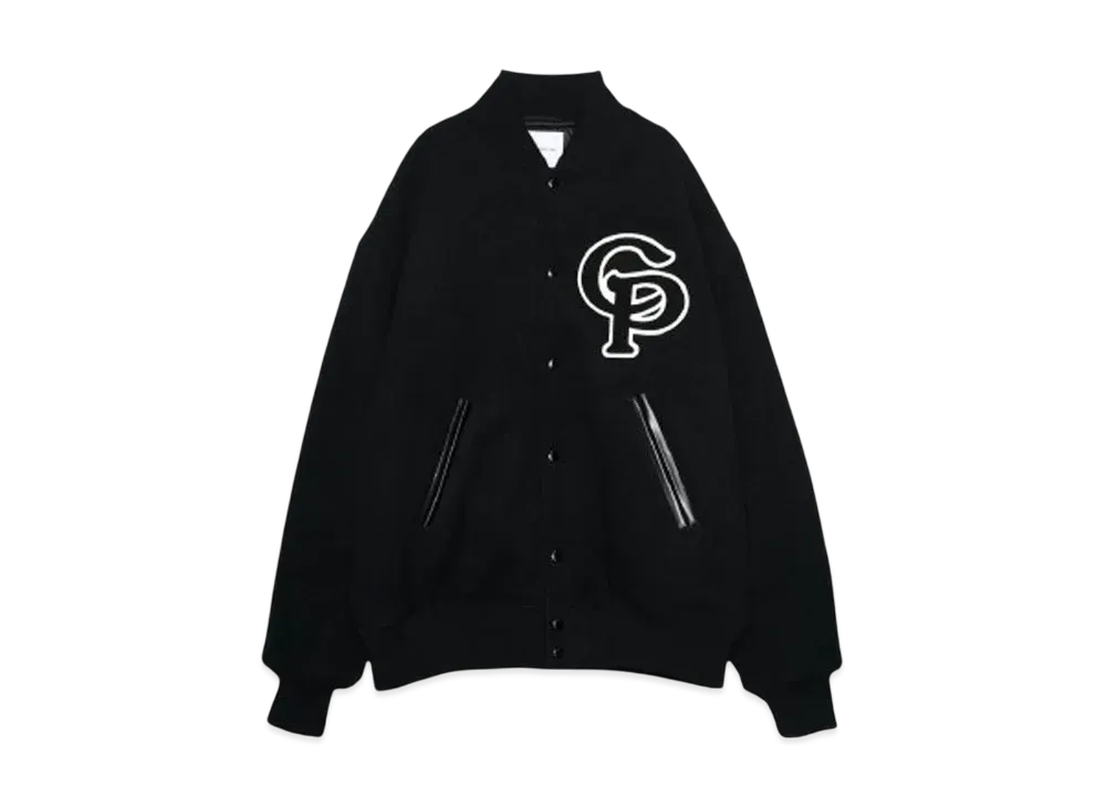 COOTIE PRODUCTIONS Wool Mossa Stadium Jacket "BLACK"