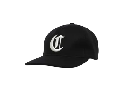 COOTIE PRODUCTIONS Wool Melton 5 Panel Cap "BLACKxWHITE"