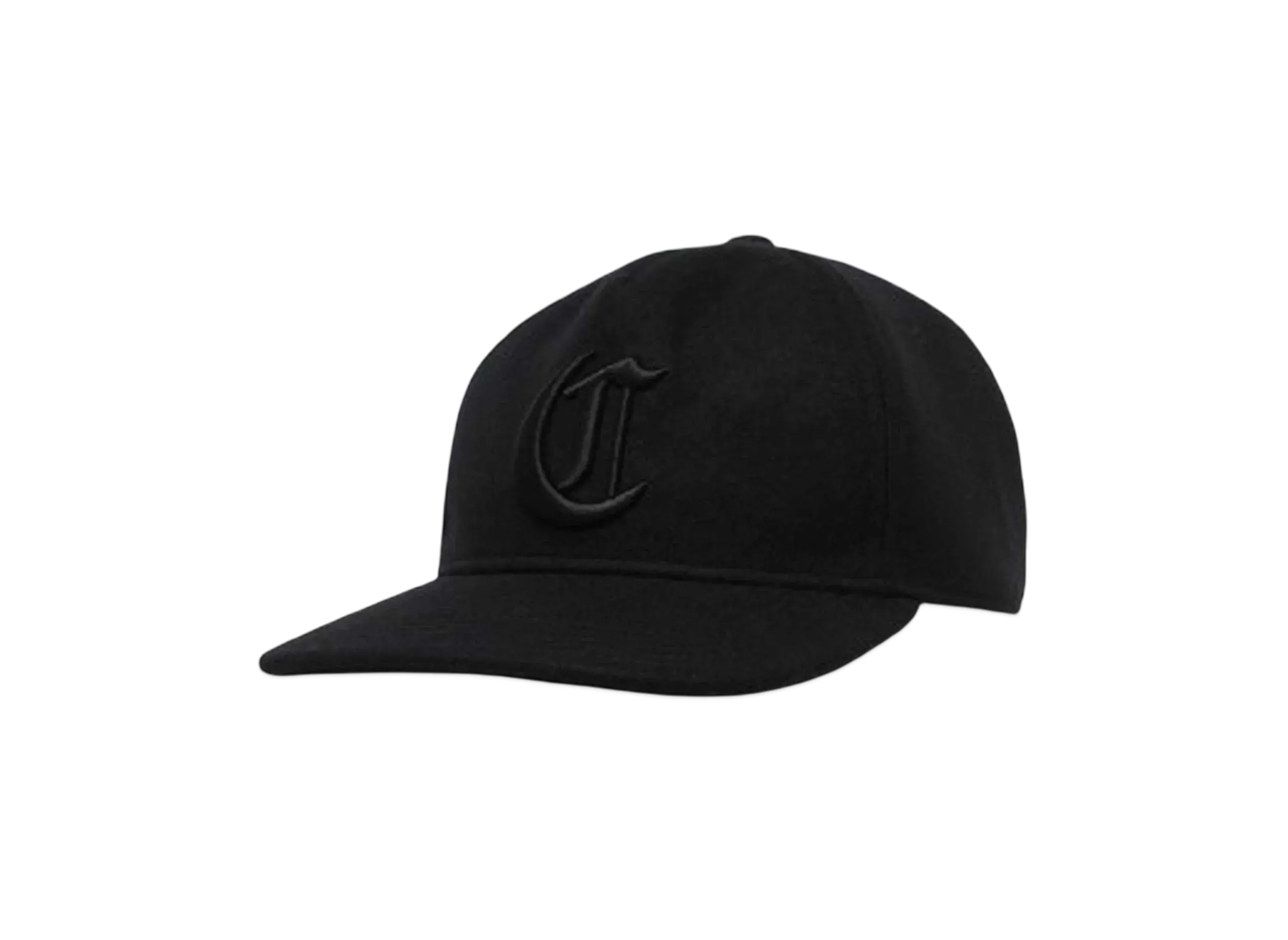 COOTIE PRODUCTIONS Wool Melton 5 Panel Cap "BLACKxBLACK"