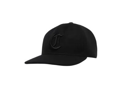 COOTIE PRODUCTIONS Wool Melton 5 Panel Cap "BLACKxBLACK"