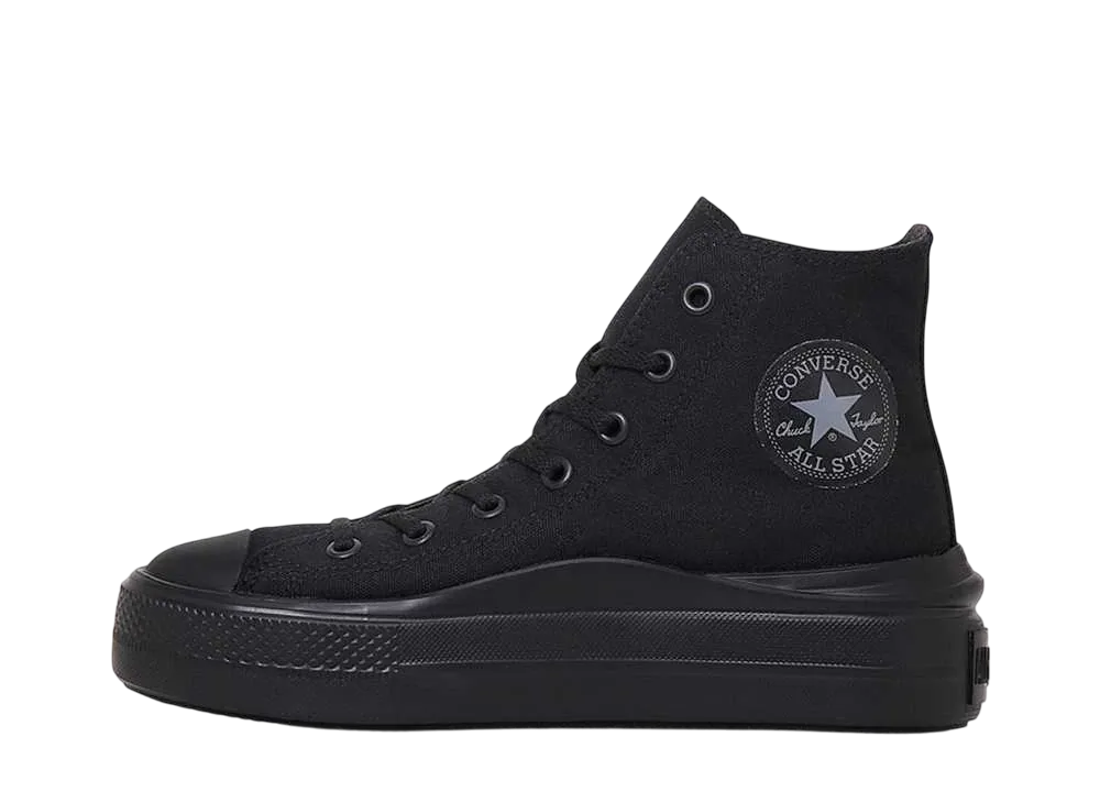 Converse Women's All Star Light PLTS 2 Hi "Black Monochrome"