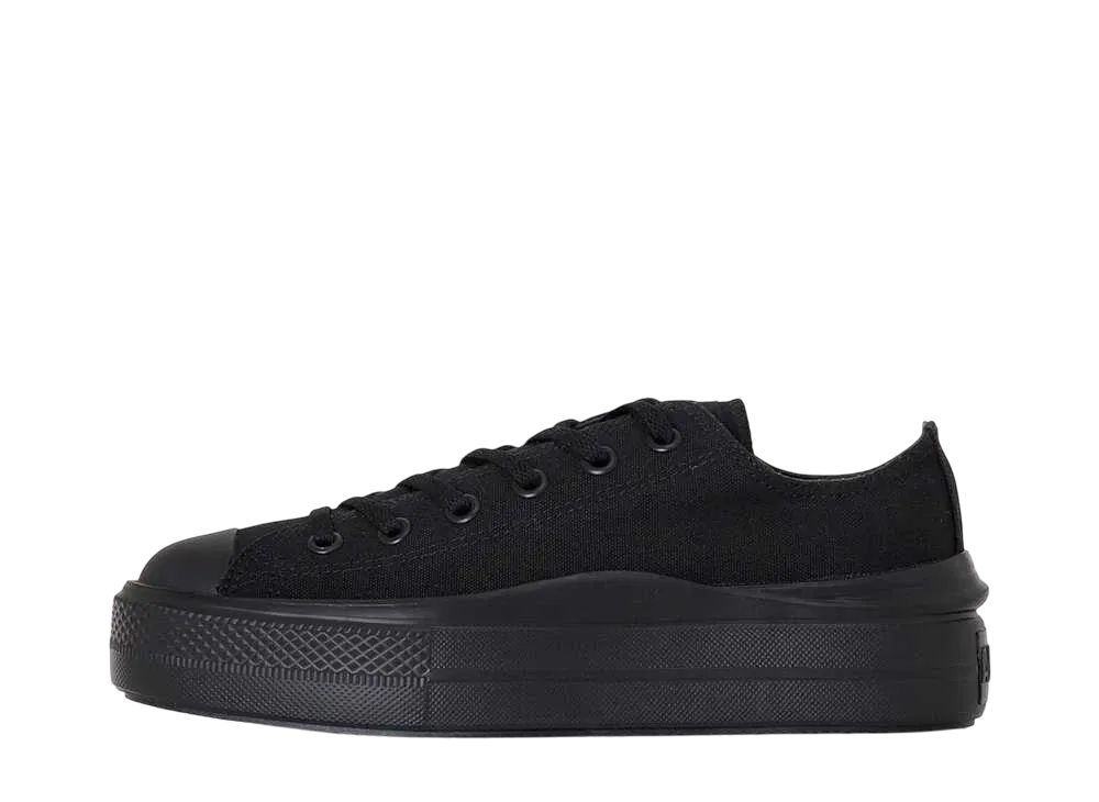 コンバース ウィメンズ オールスター ライト PLTS 2 OX "ブラックモノクローム"