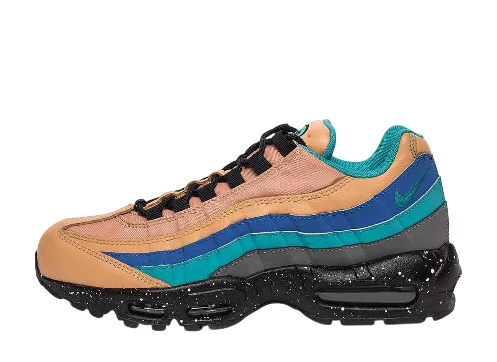 ナイキ エアマックス95 PRM "プラリネ/ターボグリーン/クールグレー/メガブルー"