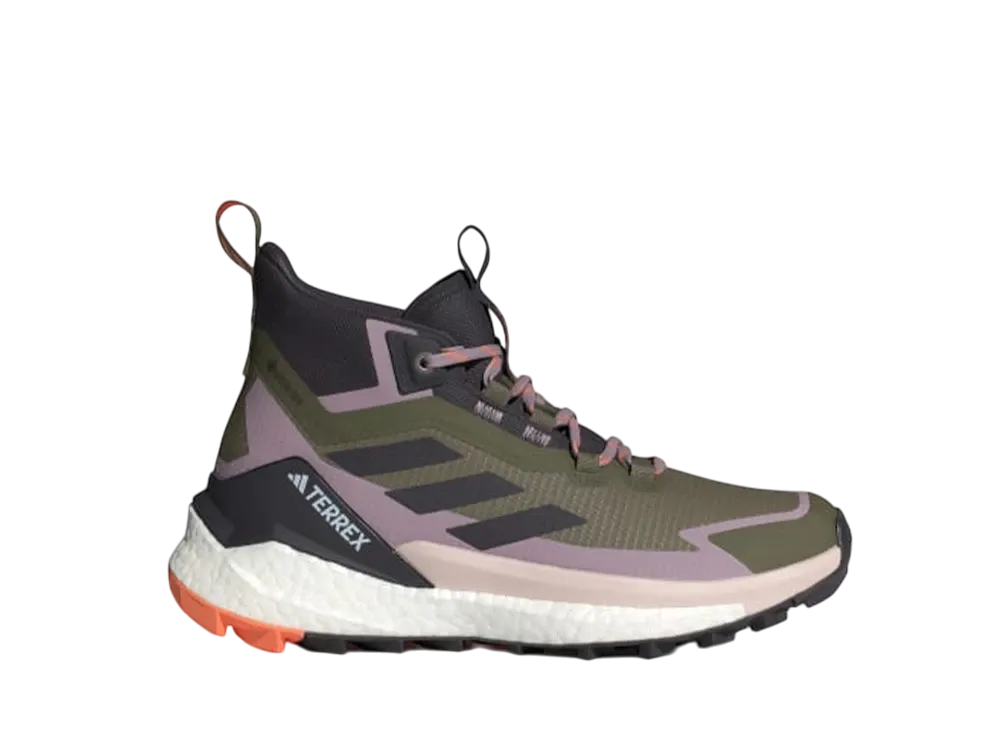 adidas Women's Terrex Free Hiker 2.0 GORE-TEX Hiking "Olive Strata/Aurora Black/Amber Tint"