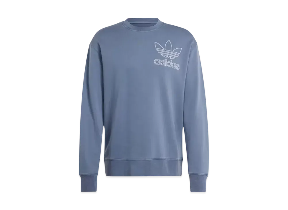 adidas Adicolor Outline Trefoil Crew Neck Sweatshirt "Preloved Ink"
