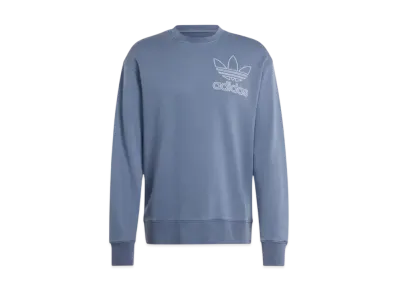 adidas Adicolor Outline Trefoil Crew Neck Sweatshirt "Preloved Ink"