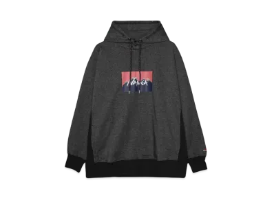 Jerry Ukai x NANGA ECO HYBRID NANGA LOGO HOODIE "BLACK"