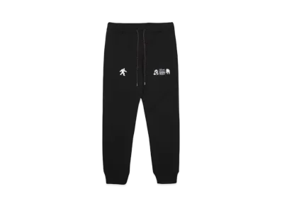 TACOMA FUJI x NANGA RECORDS BIGFOOT SURVEY PROJECT LOGO SWEAT PANTS "BLACK"