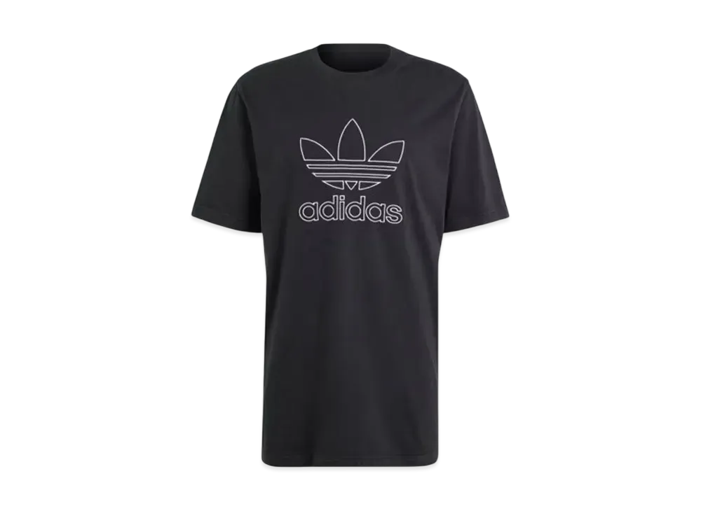 adidas Adicolor Outline Trefoil Short Sleeve T-Shirt "Black"