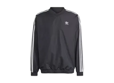 adidas Adicolor Woven Crewneck Windbreaker "Black"