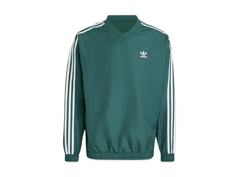 adidas Adicolor Woven Crewneck Windbreaker "Mineral Green"