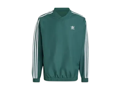 adidas Adicolor Woven Crewneck Windbreaker "Mineral Green"
