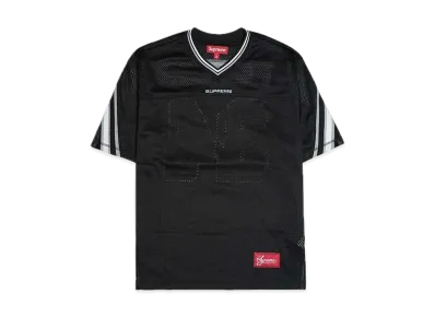 Supreme Jacquard Rib Football Jersey "Black"